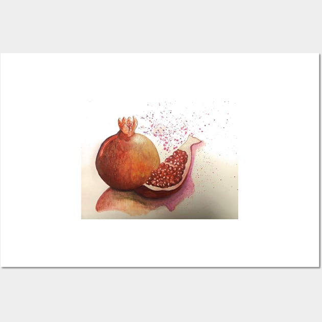 Pomegranate Wall Art by Almanzart